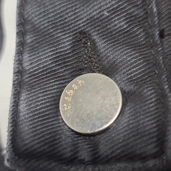 BA&SH NWT Brune Bermuda Blackstone Lady Long Shorts Demin Cotton Black Size 2 - Picture 6 of 16